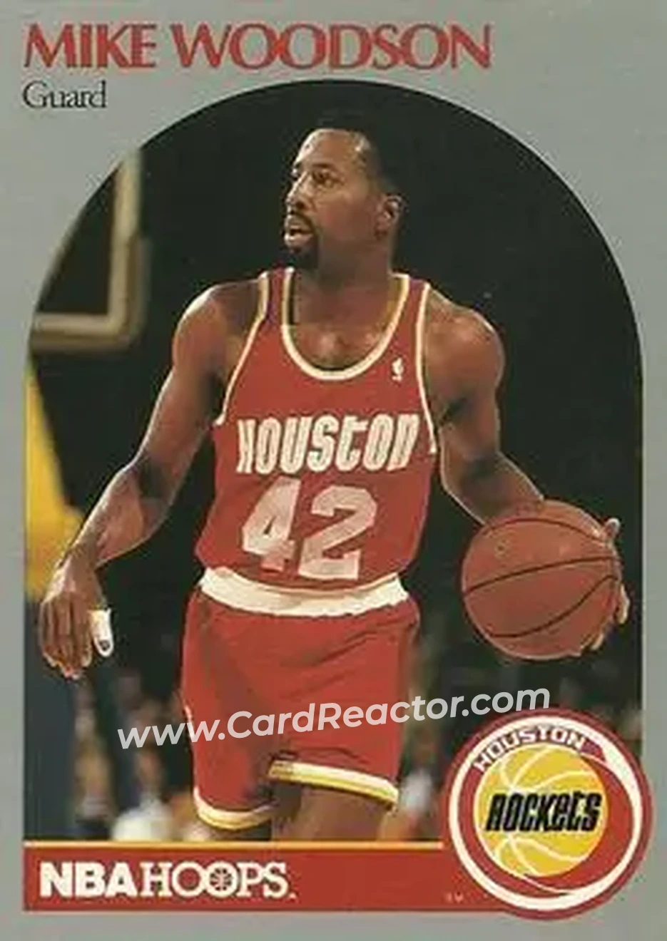 1990-91 Hoops #131 - Mike Woodson - Houston Rockets - Front