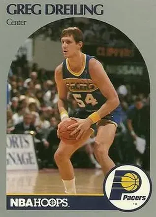 1990-91 Hoops #132 - Greg Dreiling - Indiana Pacers