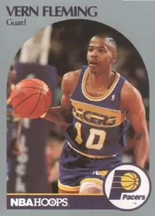 1990-91 Hoops #133 - Vern Fleming - Indiana Pacers