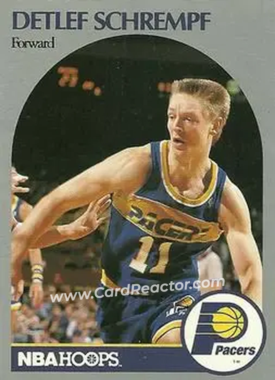 1990-91 Hoops #138 - Detlef Schrempf - Indiana Pacers - Front