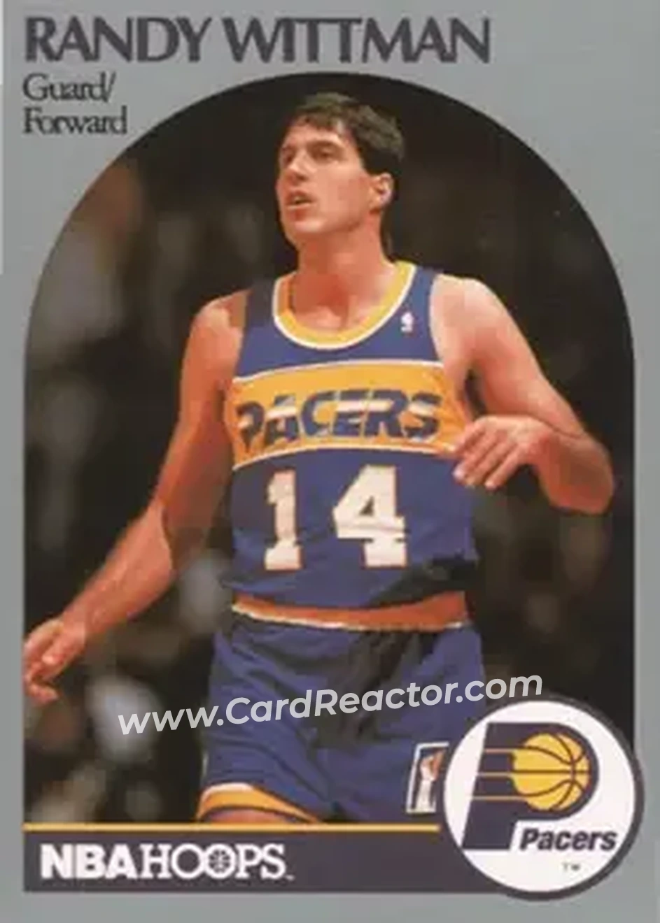 1990-91 Hoops #141 - Randy Wittman - Indiana Pacers - Front 1990-91 Hoops #141 - Randy Wittman - Indiana Pacers - Front