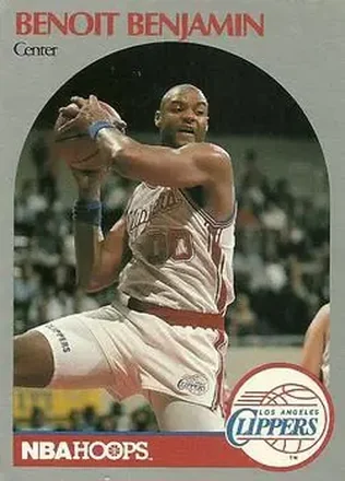 1990-91 Hoops #142 - Benoit Benjamin - Los Angeles Clippers