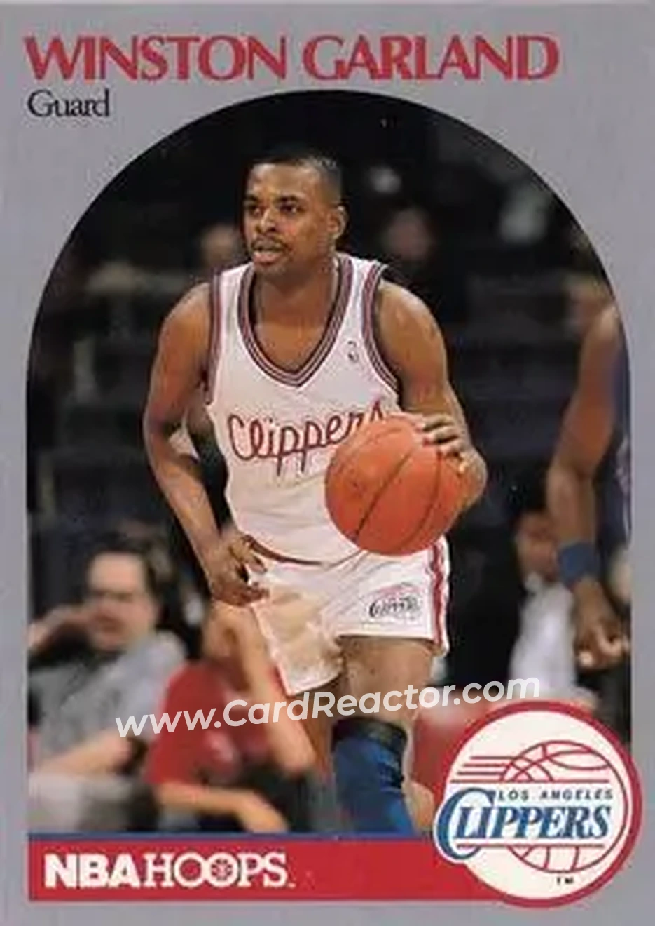 1990-91 Hoops #143 - Winston Garland - Los Angeles Clippers - Front