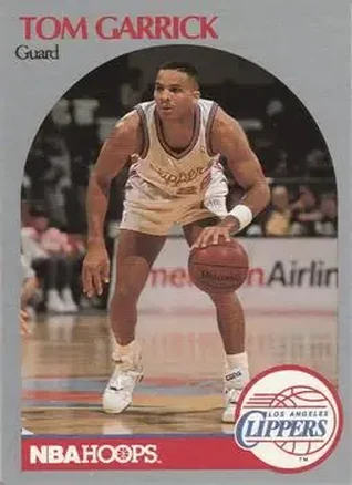 1990-91 Hoops #144 - Tom Garrick - Los Angeles Clippers