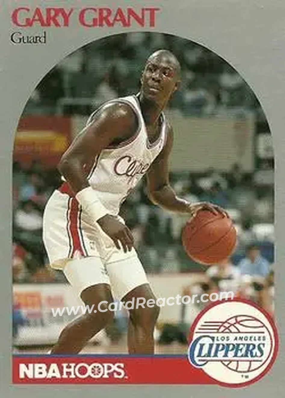 1990-91 Hoops #145 - Gary Grant - Los Angeles Clippers - Front