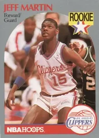1990-91 Hoops #148 - Jeff Martin - Los Angeles Clippers
