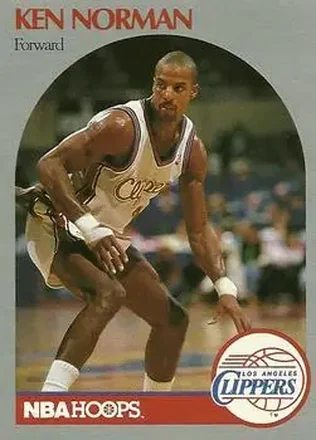 1990-91 Hoops #149 - Ken Norman - Los Angeles Clippers