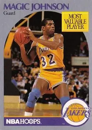 1990-91 Hoops #157 - Magic Johnson - Los Angeles Lakers
