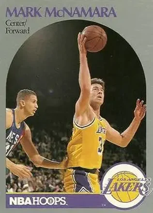 1990-91 Hoops #158 - Mark McNamara - Los Angeles Lakers