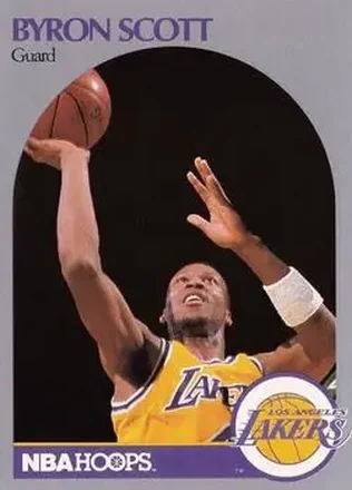 1990-91 Hoops #159 - Byron Scott - Los Angeles Lakers