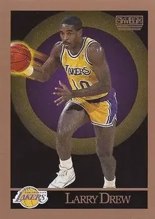 1990-91 SkyBox #136 - Larry Drew - Los Angeles Lakers