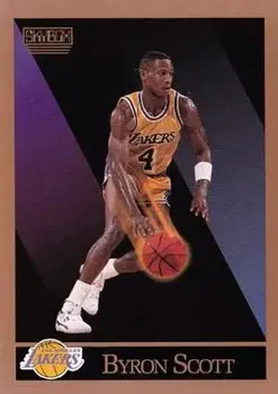 1990-91 SkyBox #140 - Byron Scott - Los Angeles Lakers