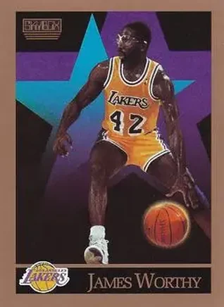 1990-91 SkyBox #143 - James Worthy - Los Angeles Lakers