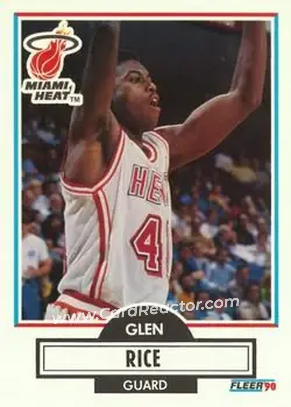 1990-91 Fleer #101 - Glen Rice - Miami Heat - Front