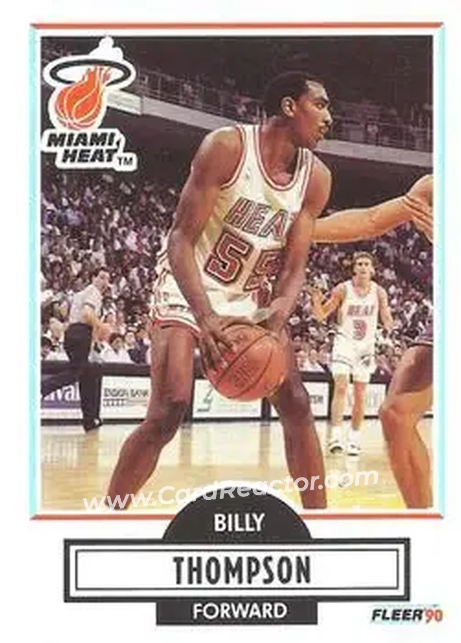1990-91 Fleer #103 - Billy Thompson - Miami Heat - Front