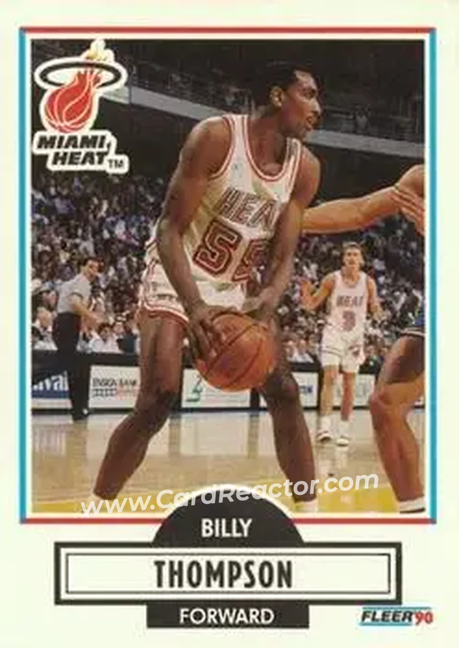 1990-91 Fleer #103 - Billy Thompson - Miami Heat - Front
