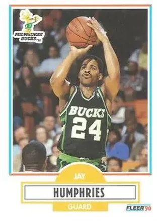 1990-91 Fleer #105 - Jay Humphries - Milwaukee Bucks