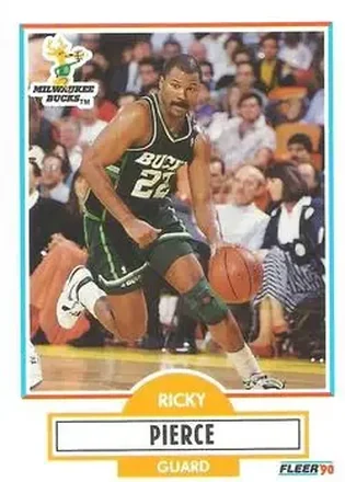 1990-91 Fleer #106 - Ricky Pierce - Milwaukee Bucks