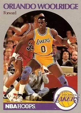 1990-91 Hoops #162 - Orlando Woolridge - Los Angeles Lakers