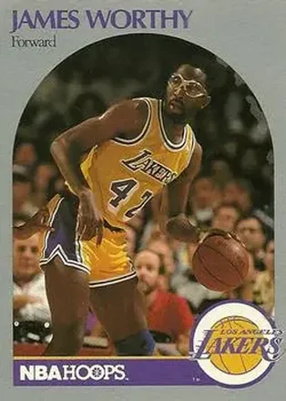 1990-91 Hoops #163 - James Worthy - Los Angeles Lakers