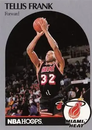 1990-91 Hoops #166 - Tellis Frank - Miami Heat