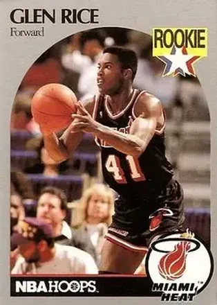 1990-91 Hoops #168 - Glen Rice - Miami Heat