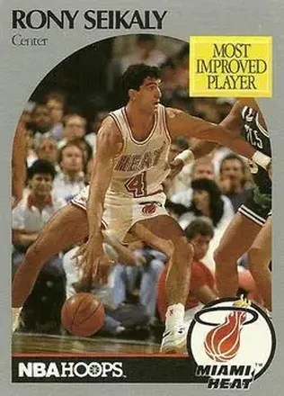 1990-91 Hoops #169 - Rony Seikaly - Miami Heat