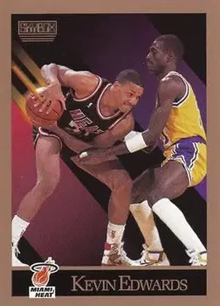1990-91 SkyBox #146 - Kevin Edwards - Miami Heat 1990-91 SkyBox #146 - Kevin Edwards - Miami Heat