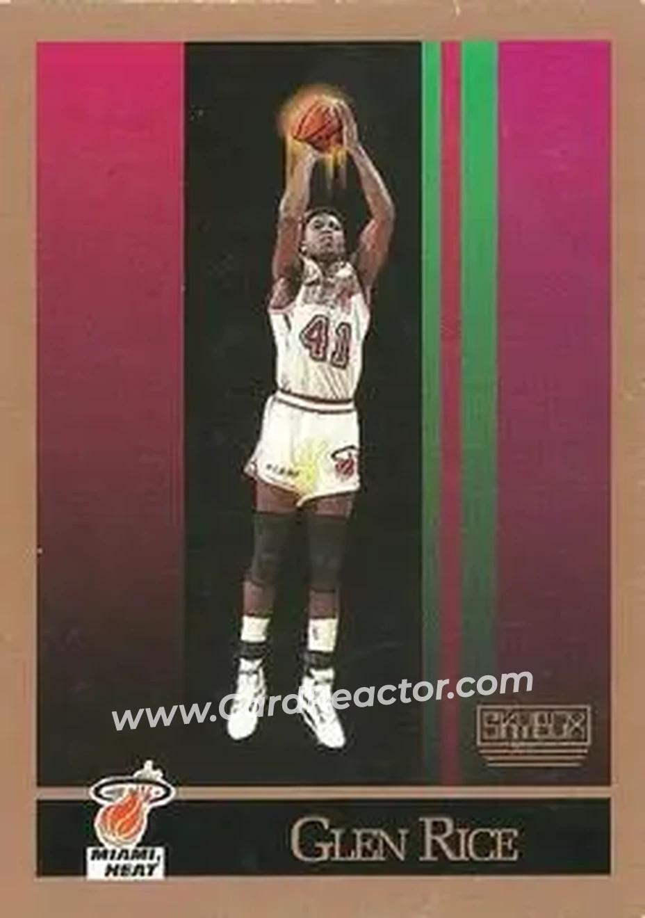 1990-91 SkyBox #150 - Glen Rice - Miami Heat - Front