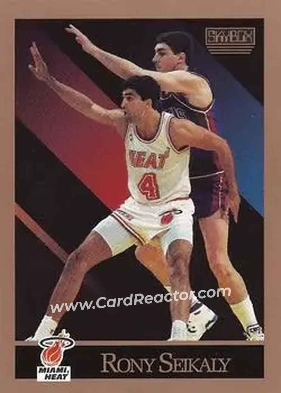 1990-91 SkyBox #151 - Rony Seikaly - Miami Heat - Front 1990-91 SkyBox #151 - Rony Seikaly - Miami Heat - Front