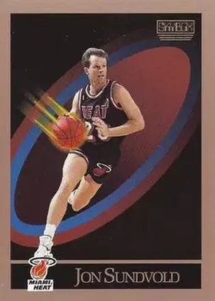 1990-91 SkyBox #153 - Jon Sundvold - Miami Heat