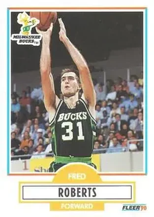 1990-91 Fleer #108 - Fred Roberts - Milwaukee Bucks
