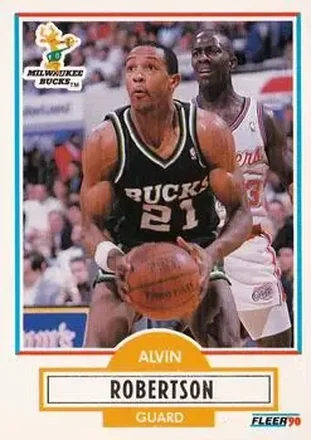 1990-91 Fleer #109 - Alvin Robertson - Milwaukee Bucks