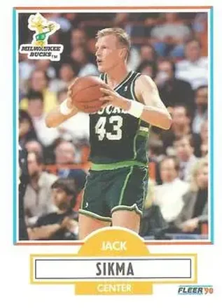 1990-91 Fleer #110 - Jack Sikma - Milwaukee Bucks
