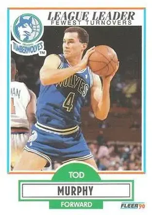 1990-91 Fleer #115 - Tod Murphy - Minnesota Timberwolves