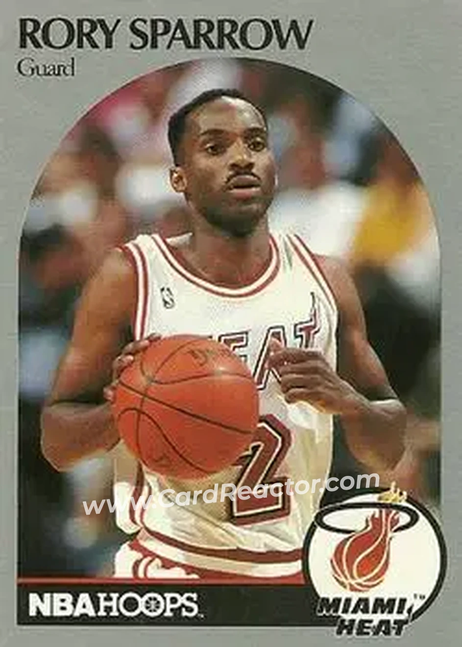 1990-91 Hoops #170 - Rory Sparrow - Miami Heat - Front 1990-91 Hoops #170 - Rory Sparrow - Miami Heat - Front