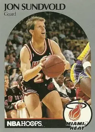 1990-91 Hoops #172 - Jon Sundvold - Miami Heat