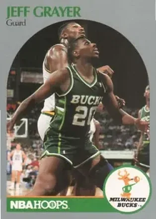 1990-91 Hoops #174 - Jeff Grayer - Milwaukee Bucks