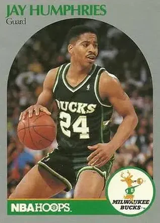 1990-91 Hoops #175 - Jay Humphries - Milwaukee Bucks