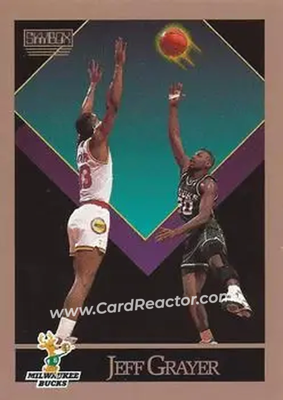 1990-91 SkyBox #157 - Jeff Grayer - Milwaukee Bucks - Front