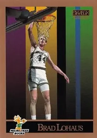 1990-91 SkyBox #161 - Brad Lohaus - Milwaukee Bucks