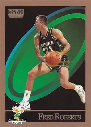 1990-91 SkyBox #164 - Fred Roberts - Milwaukee Bucks
