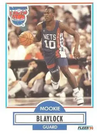 1990-91 Fleer #117 - Mookie Blaylock - New Jersey Nets