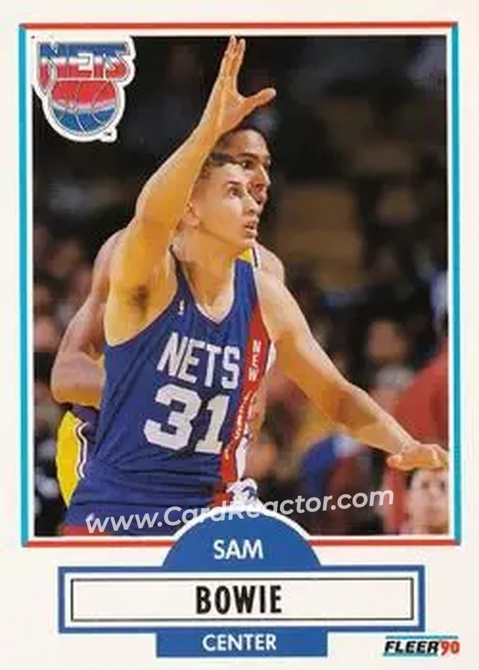 1990-91 Fleer #118 - Sam Bowie - New Jersey Nets - Front