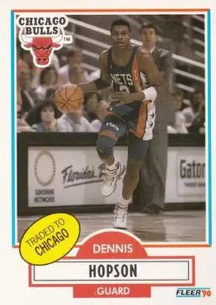 1990-91 Fleer #120 - Dennis Hopson - Chicago Bulls