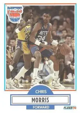 1990-91 Fleer #121 - Chris Morris - New Jersey Nets