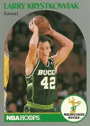 1990-91 Hoops #177 - Larry Krystkowiak - Milwaukee Bucks