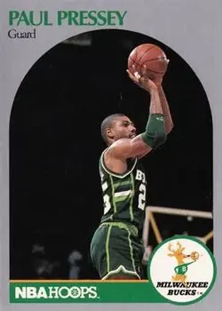 1990-91 Hoops #180 - Paul Pressey - Milwaukee Bucks