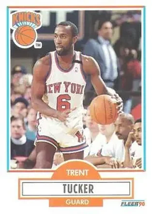 1990-91 Fleer #129 - Trent Tucker - New York Knicks