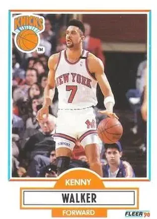 1990-91 Fleer #130 - Kenny Walker - New York Knicks